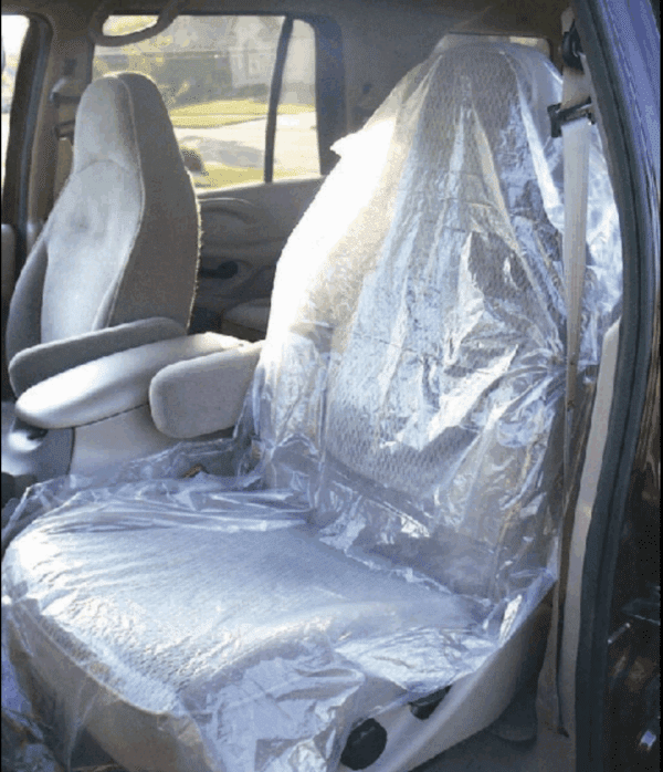 Plastic Seat Cover, .5 mil, 500/roll HTI-SC-500